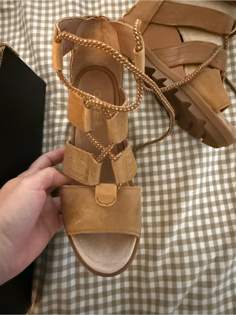 Sorel Joanie II Lace Wedge Sandals - Picture 6 of 8